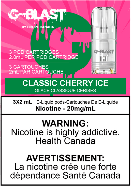 G-Blast Pods Classic Cherry Ice (20mg/mL) (FED)