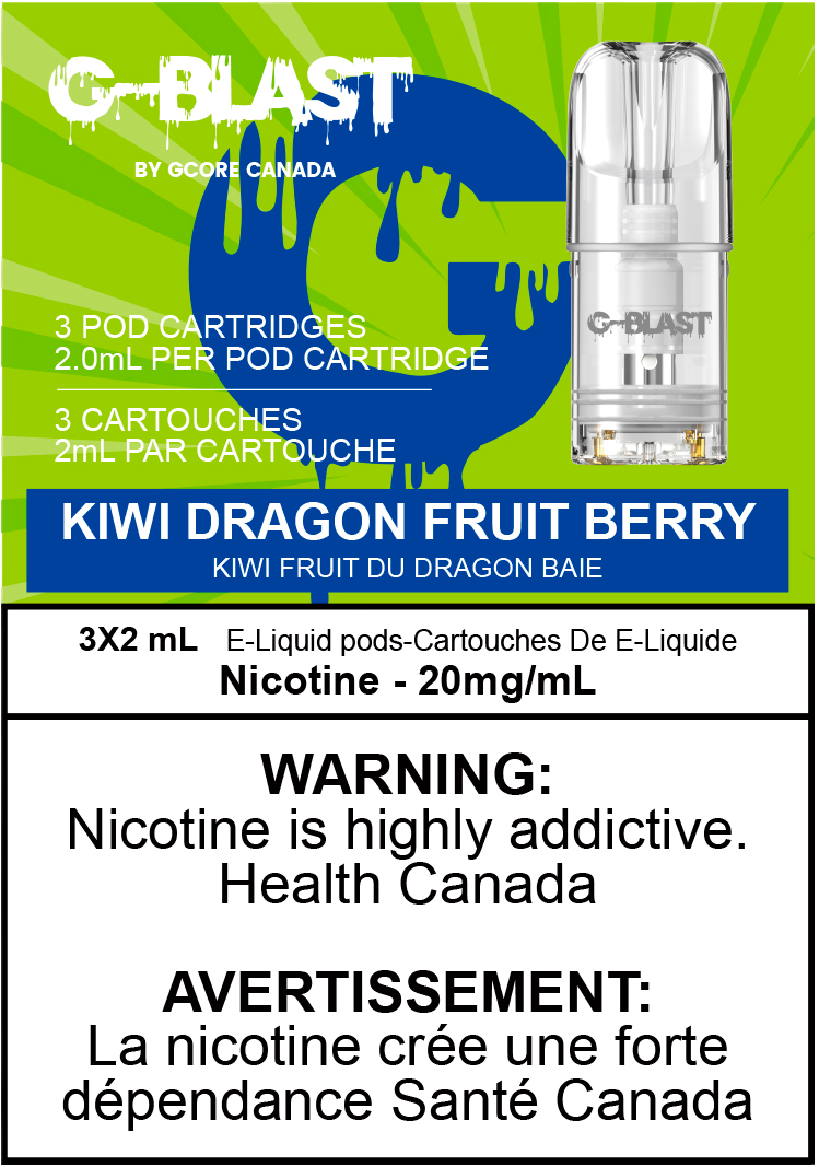 G-Blast Pods Kiwi Dragon Fruit Berry (20mg/mL) (FED)