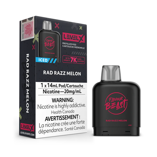 Flavour Beast Level X 7000 Pod - Rad Razz Melon (Vape tax included)