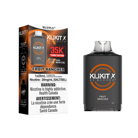 Rufpuf Klikit X 35000 Pod- Fruit Rancher (Vape tax included)