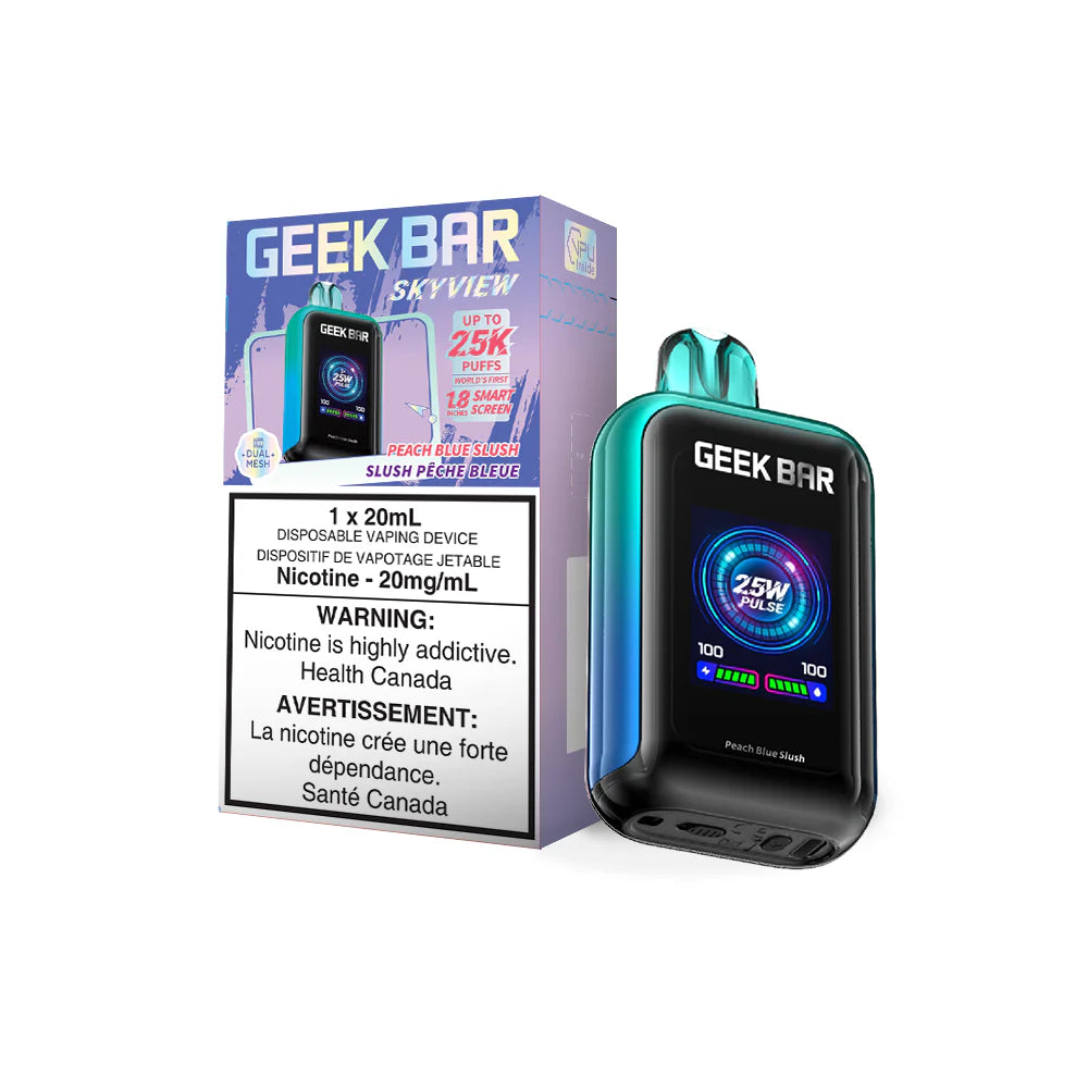 Geek Bar Skyview 25000 20mg Peach Blue Slush (Vape tax included)