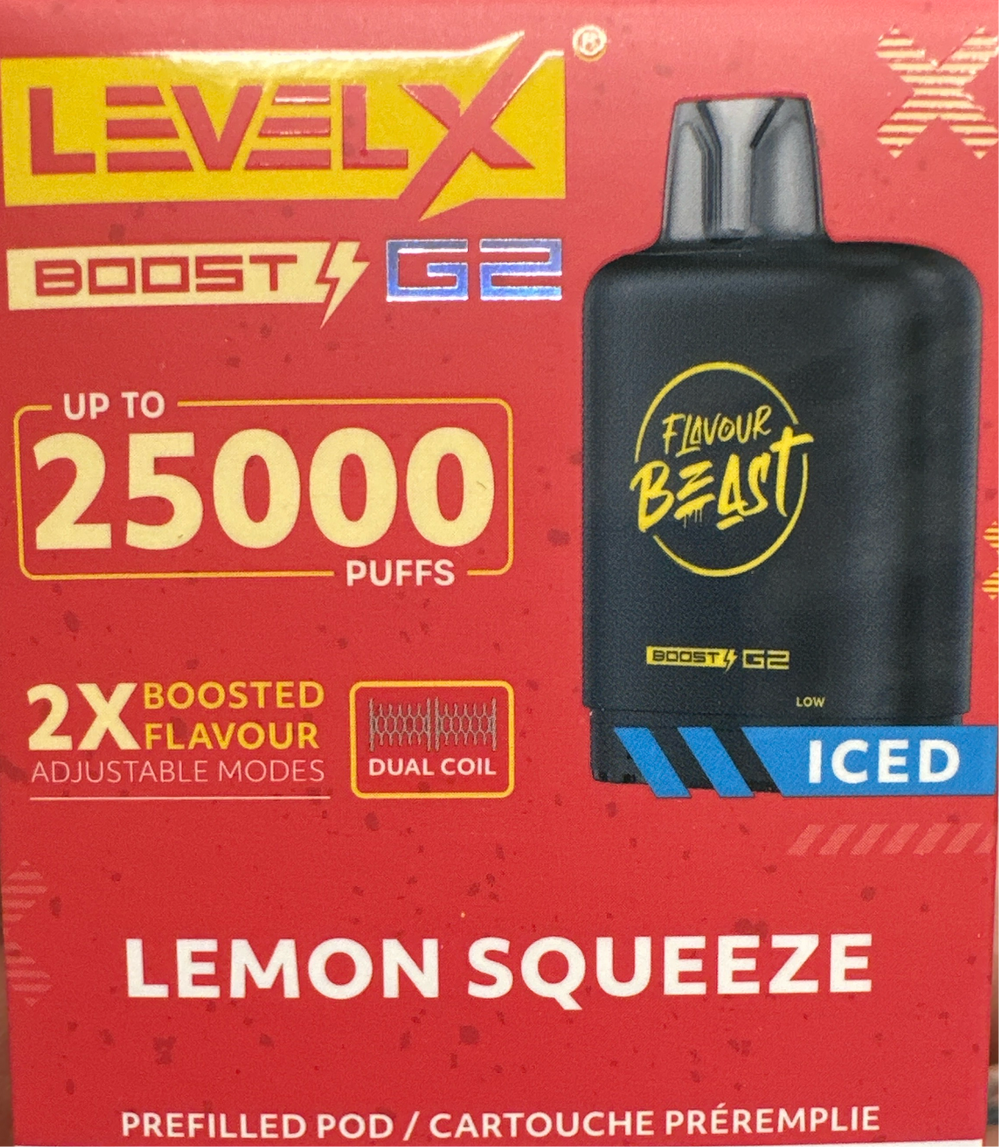 Flavour Beast Level X Boost Pod - Lemon Squeeze (Vape tax included)