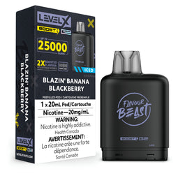 Flavour Beast Level X Boost Pod - Blazin’ Banana Blackberry (Vape tax included)