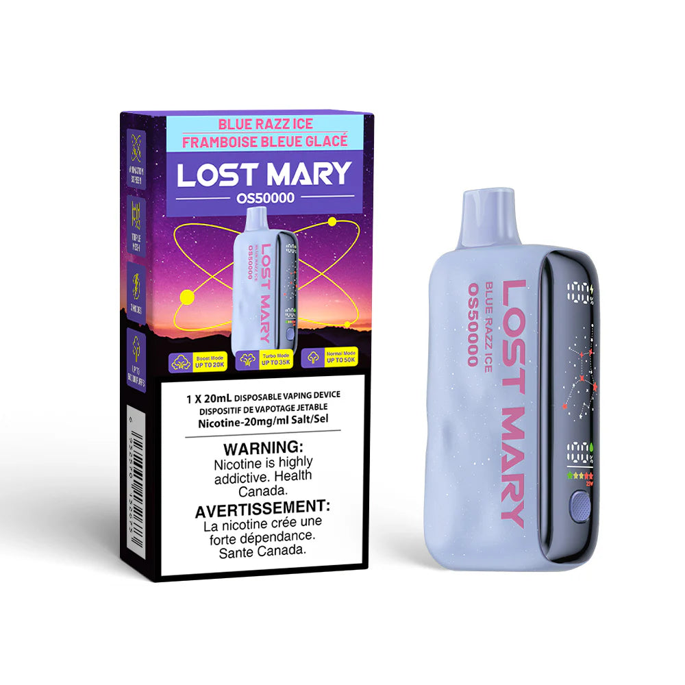 Lost Mary 50000 Disposable - Blue Razz Ice 20mg (AB)