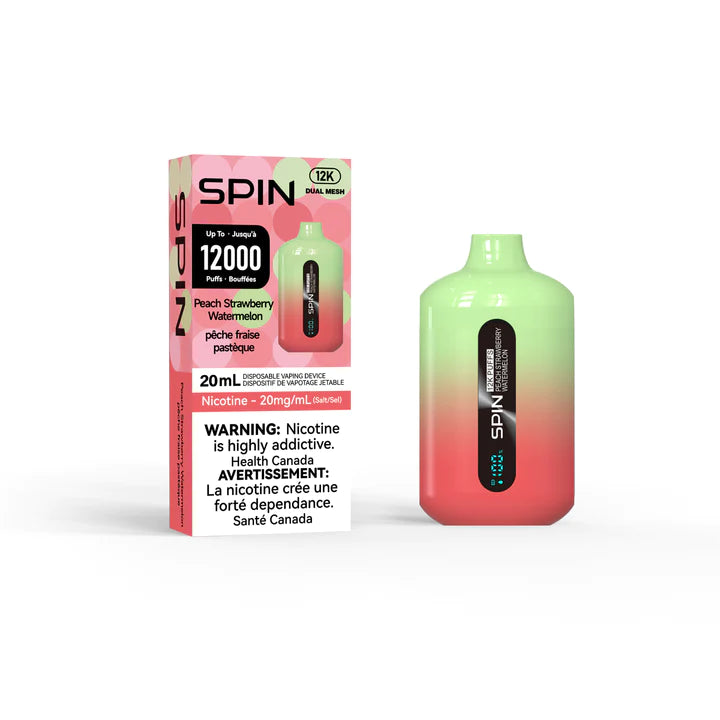 Spin 12000 Peach Strawberry Watermelon