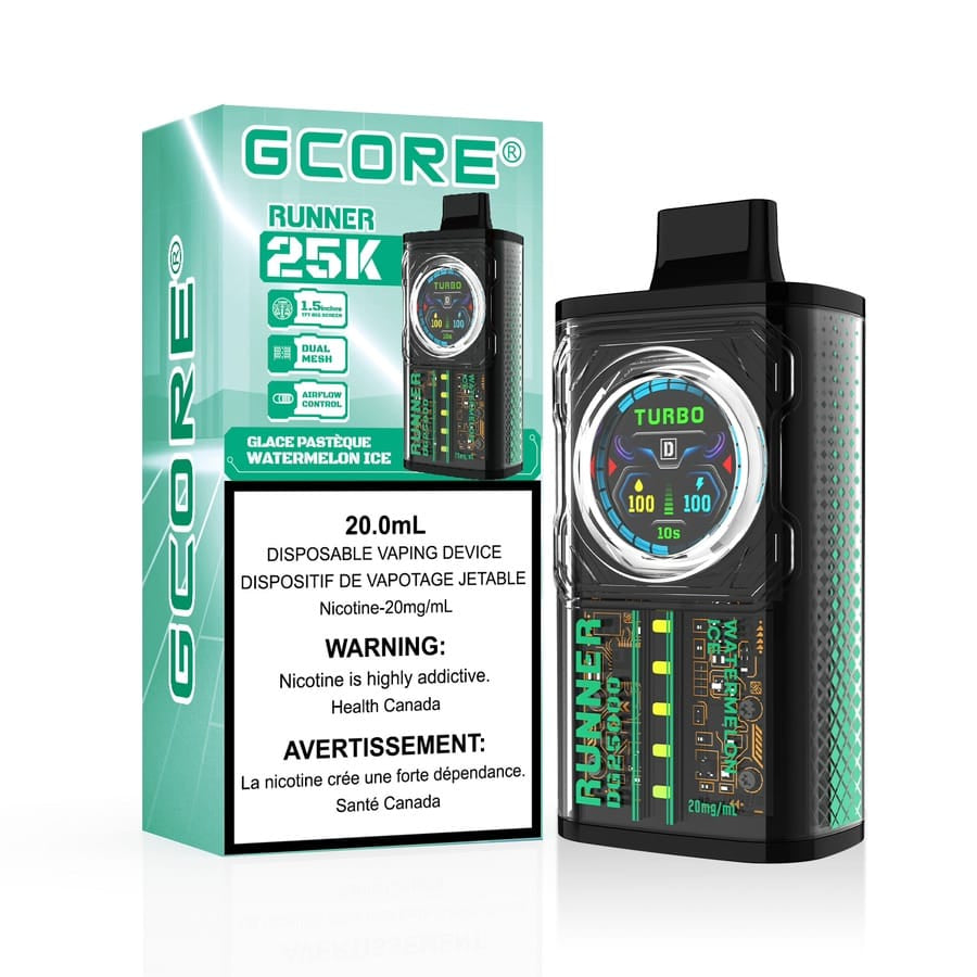 Gcore Runner 25000 - Watermelon ice 20mg (Vape tax included)