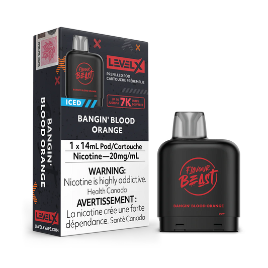 Flavour Beast Level X 7000 Pod - Bangin’ Blood Orange (FED)