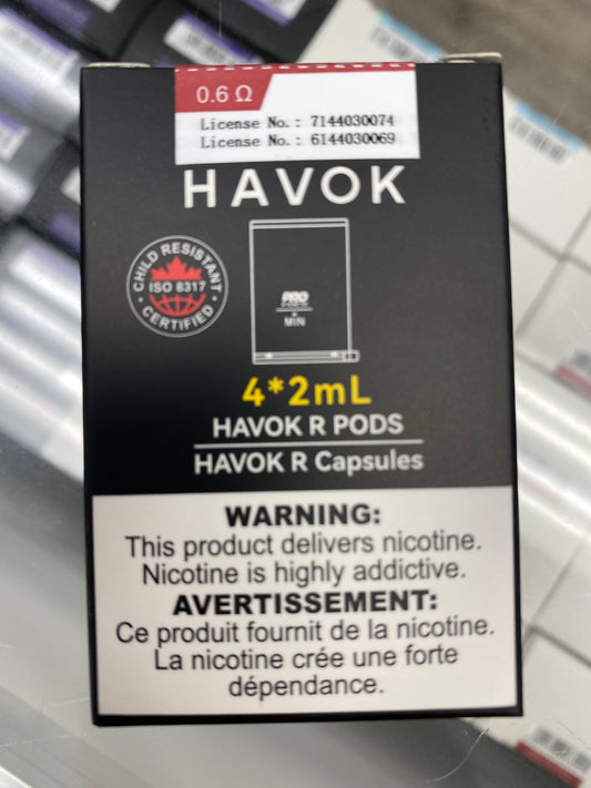 Havok R pods 4/pk 0.6ohm