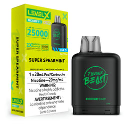 Flavour Beast Level X Boost Pod - Super Spearmint (Vape tax included)