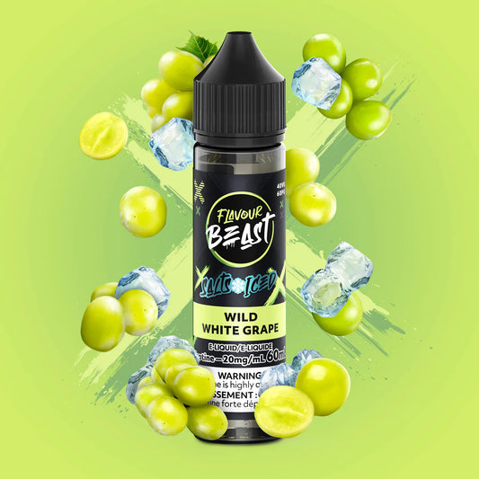 Flavour Beast E-Liquid- Wild White Grape 60ml 20mg (Vape tax included)