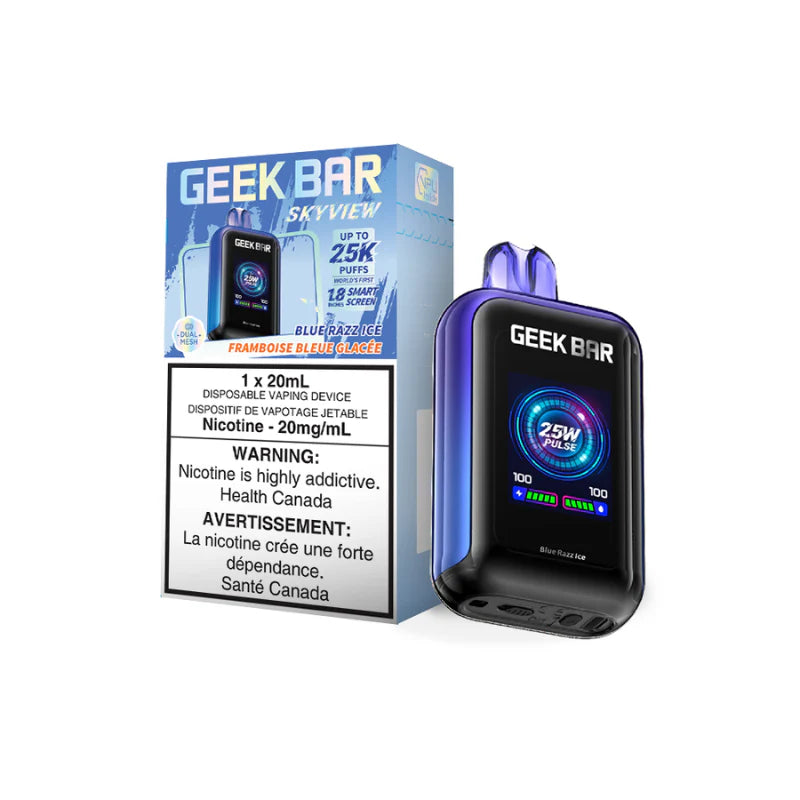 Geek Bar Skyview 25000 20mg Blue Razz Ice (Vape tax included)