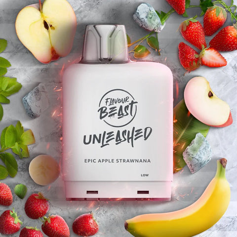 Flavour Beast Unleashed Level X Boost 15000 Pod - Epic Apple Strawnana (Vape tax included)