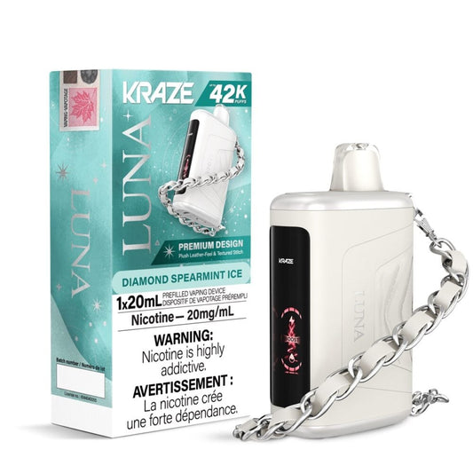 Kraze 42000 Luna Disposable - Diamond Spearmint Ice 20mg