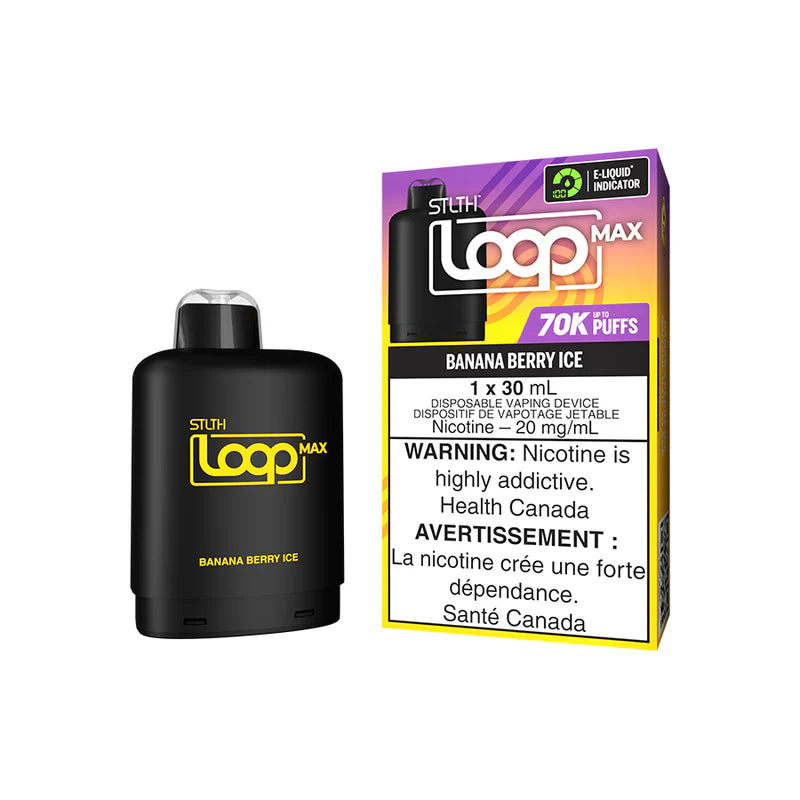 STLTH LOOP MAX POD 70K - BANANA BERRY ICE (AB)