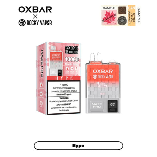 Oxbar 10000 puffs Hype (Vape tax included)