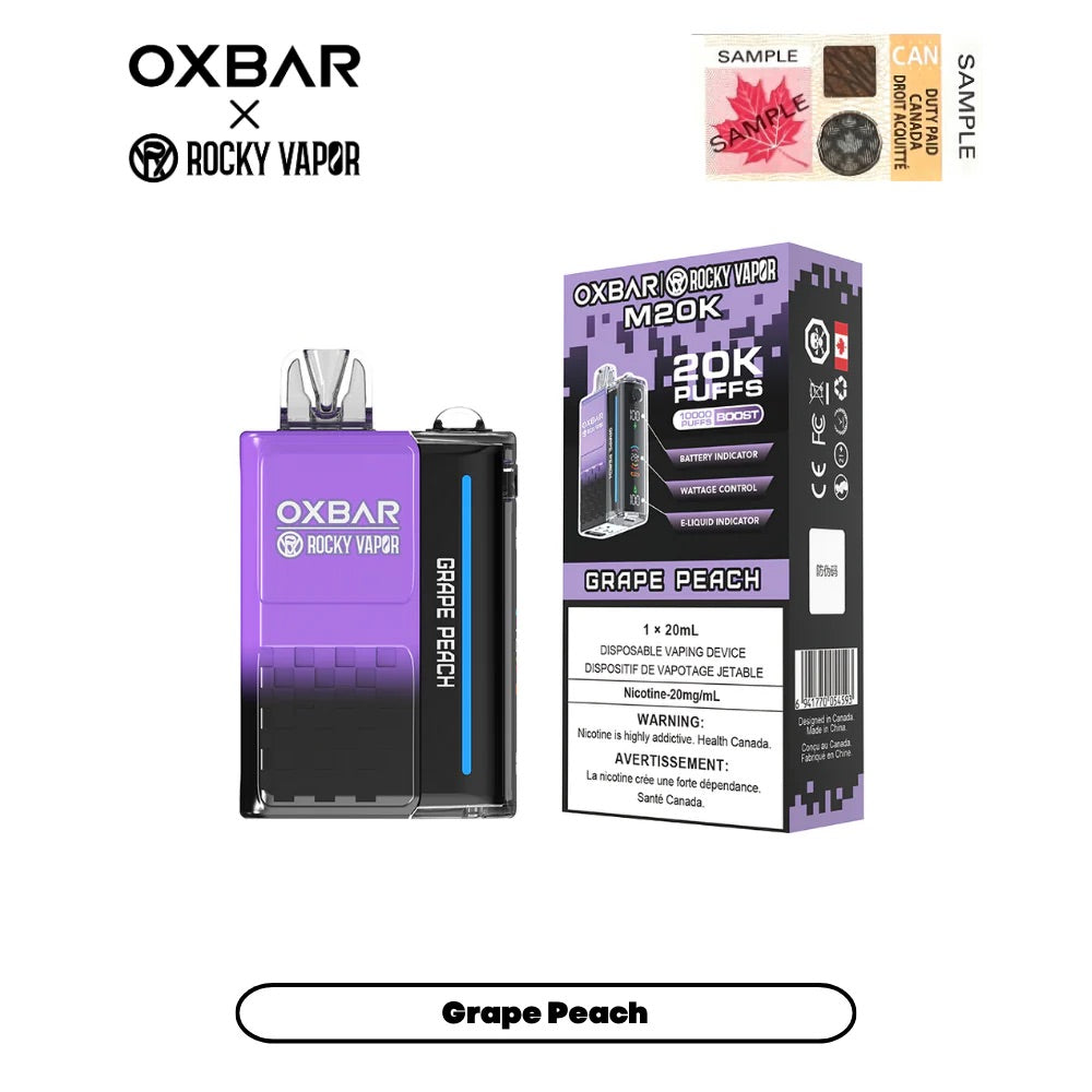 Oxbar 20000 - Grape Peach