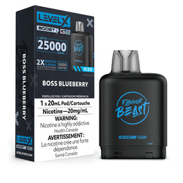 Flavour Beast Level X Boost Pod - Boss Blueberry (Vape tax included)