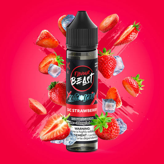 Flavour Beast E-Liquid- Sic Strawberry 60ml 20mg (Vape tax included)