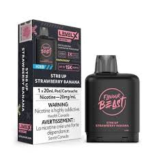 Flavour Beast Level X Boost Pod - STR8 UP Strawberry Banana (Vape tax included)