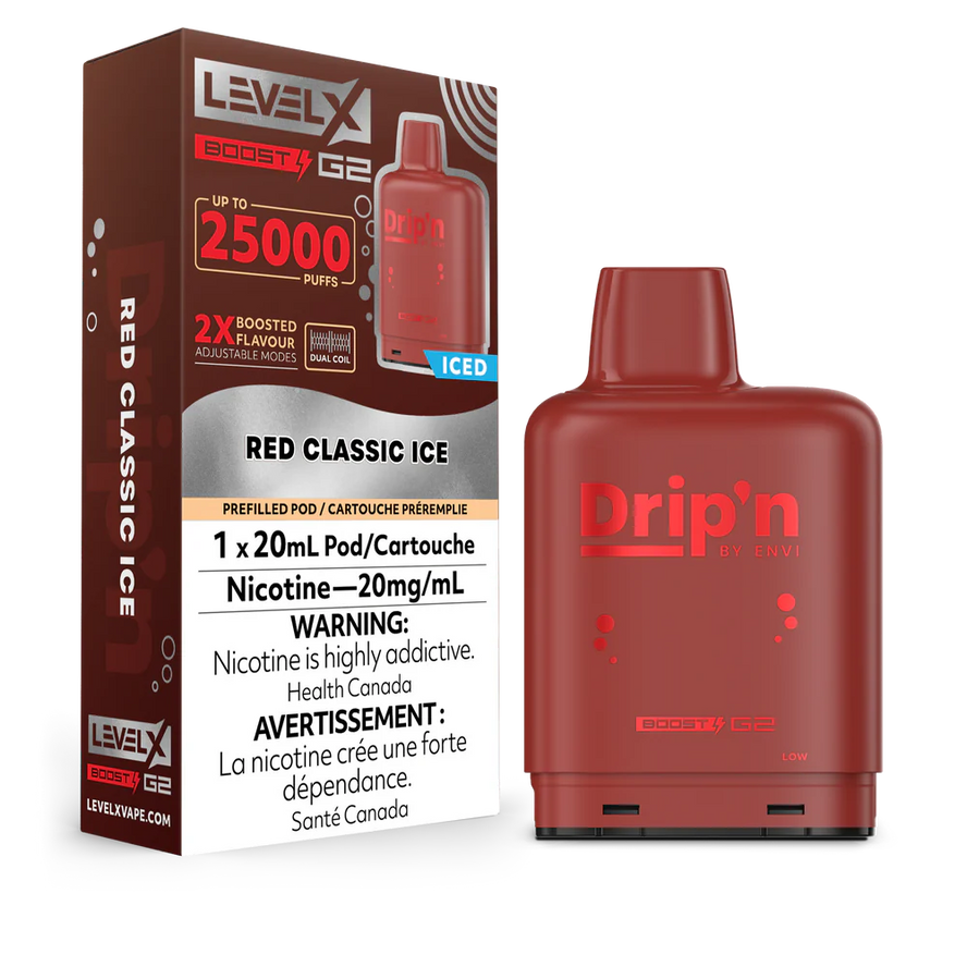 Drip’n Level X Boost Pod G2 - Red Classic Ice (AB)