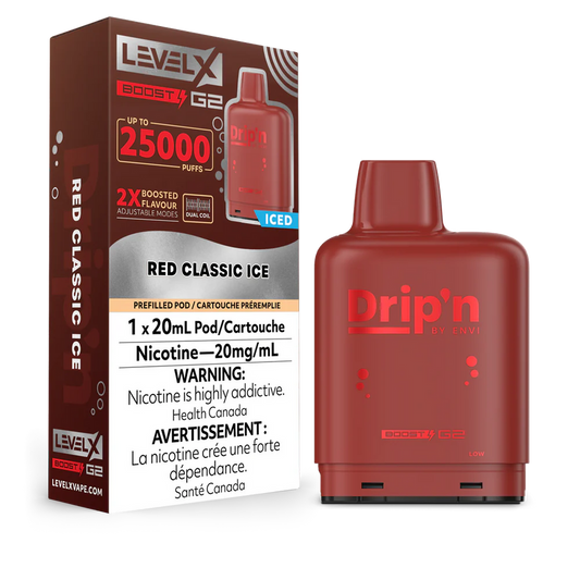 Drip’n Level X Boost Pod G2 - Red Classic Ice (AB)
