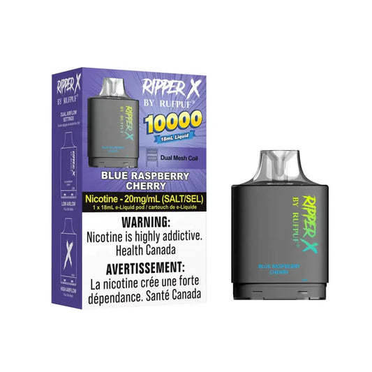 Rufpuf Ripper X 10000 Pod - Blue Raspberry Cherry (FED)