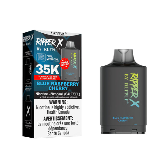 Rufpuf Ripper X Pod - Blue Raspberry Cherry 20mg (AB)