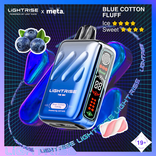 Lost Vape Lightrise 18000 - Blue Cotton Fluff (Vape Tax Included)