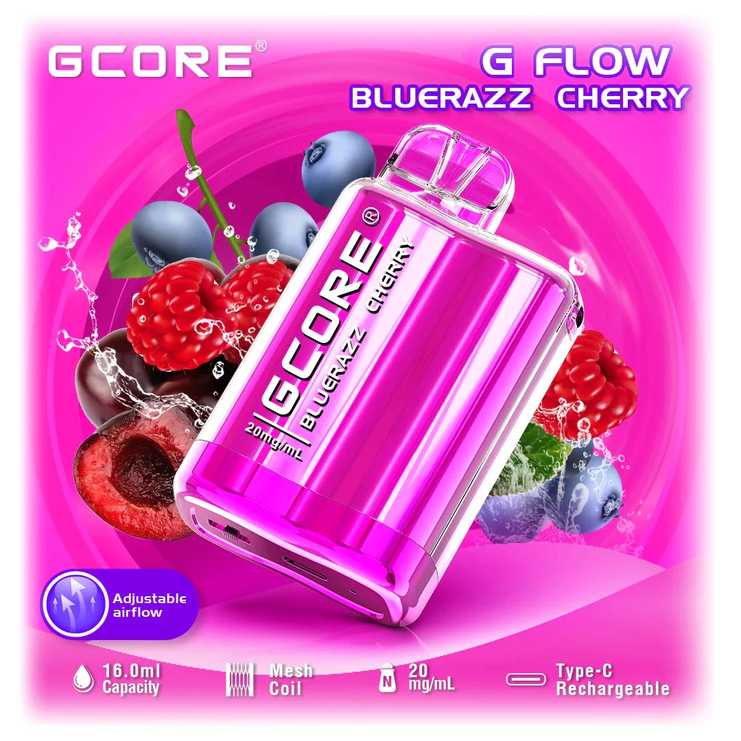 G Core Blue Razz Gcore G7 Flow 7500 - Blue Razz Cherry (FED) – Vape Stadium