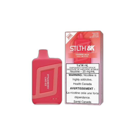 STLTH 8000 Disposable - Strawberry Lime Ice (Vape tax included)