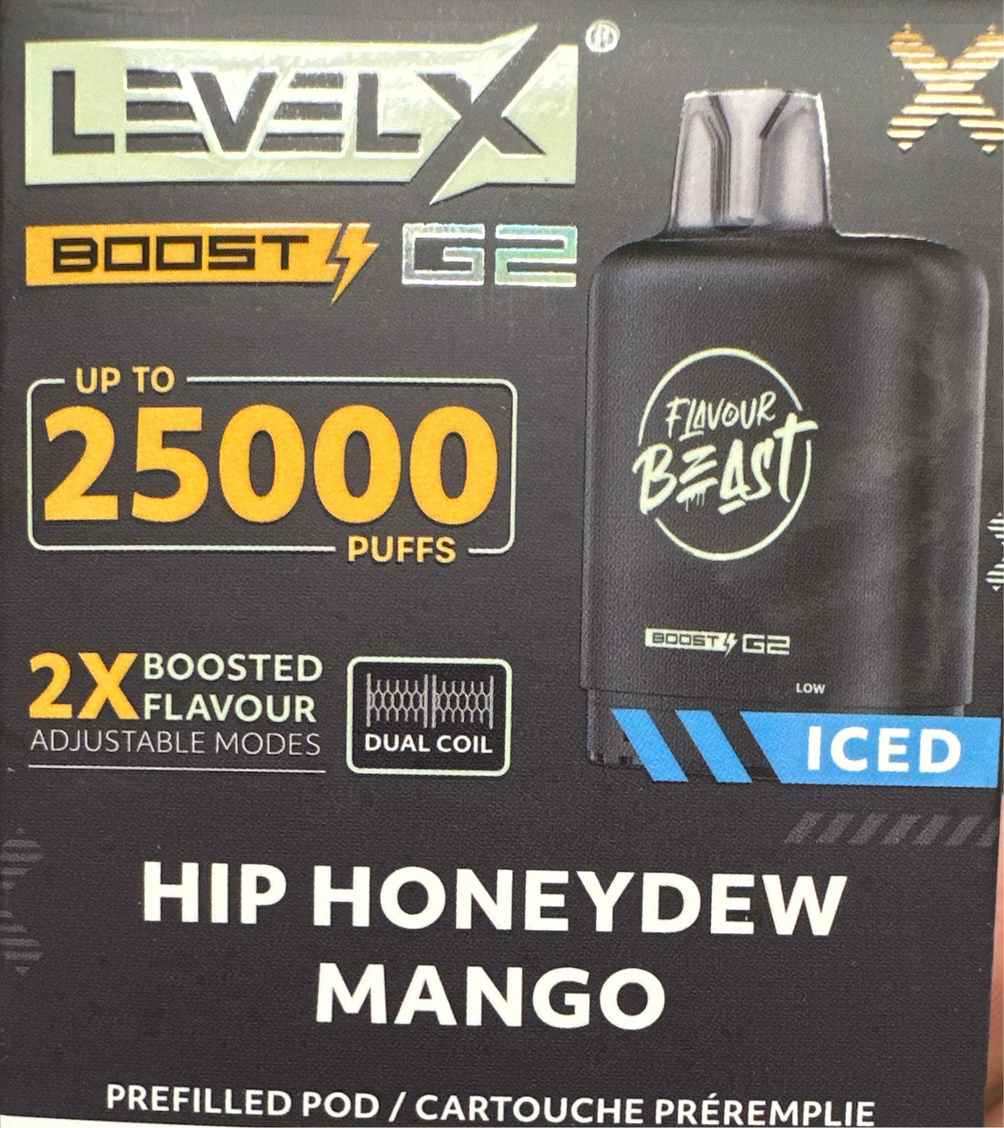 Flavour Beast Level X Boost Pod - Hip Honeydew Mango (Vape tax included)