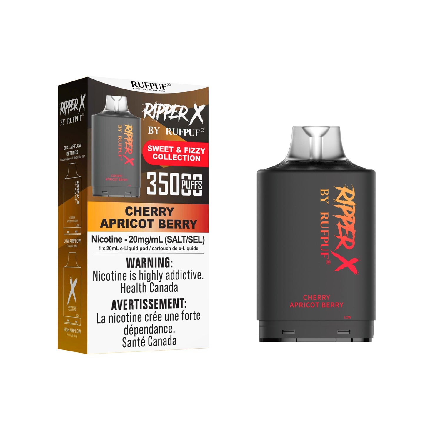Rufpuf Ripper X Pod - Cherry Apricot Berry 20mg (AB)