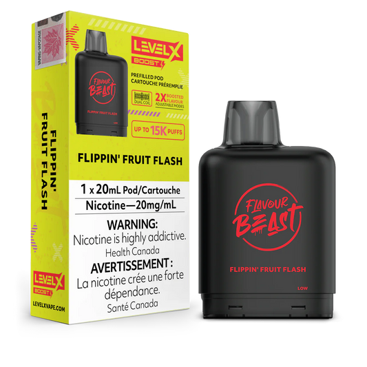 Flavour Beast Level X Boost Pod - Flippin’ Fruit Flash (Vape tax included)