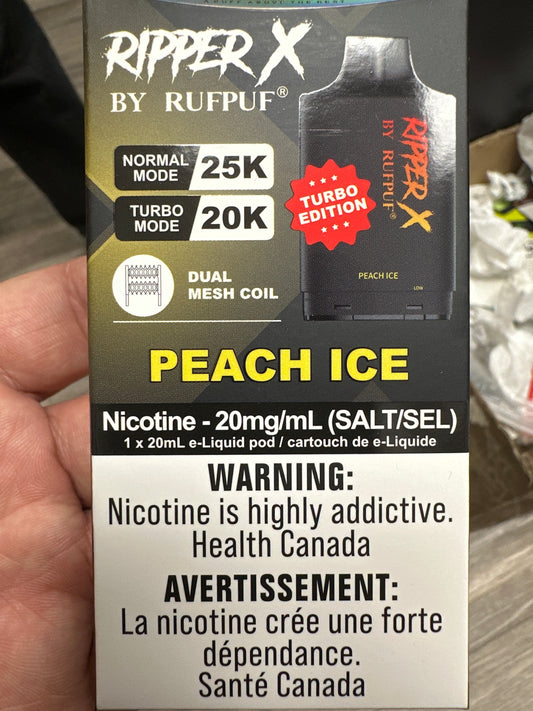 Rufpuf Ripper X Pod - Peach Ice (Vape tax included)