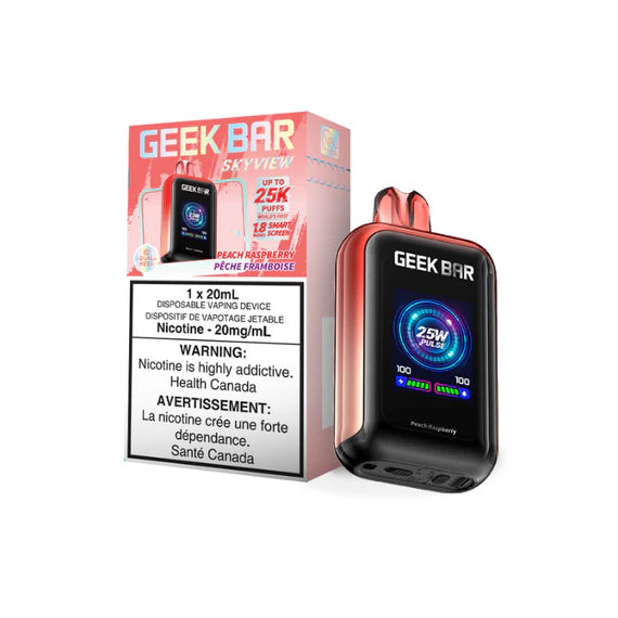 Geek Bar Skyview 25000 20mg Peach Raspberry (Vape tax included)