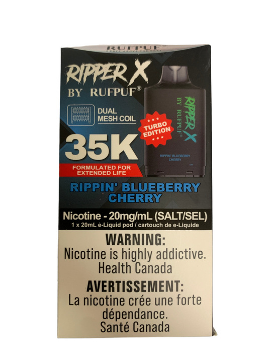 Rufpuf Ripper X Pod - Rippin’ Blueberry Cherry (Vape tax included)