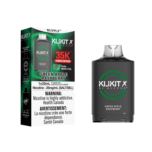 Rufpuf Klikit X 35000 Pod- Green Apple Raspberry (Vape tax included)