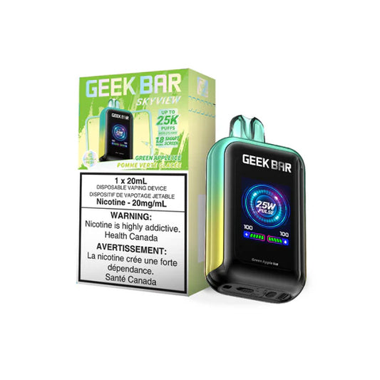 Geek Bar Skyview 25000 20mg Green Apple Ice (Vape tax included)