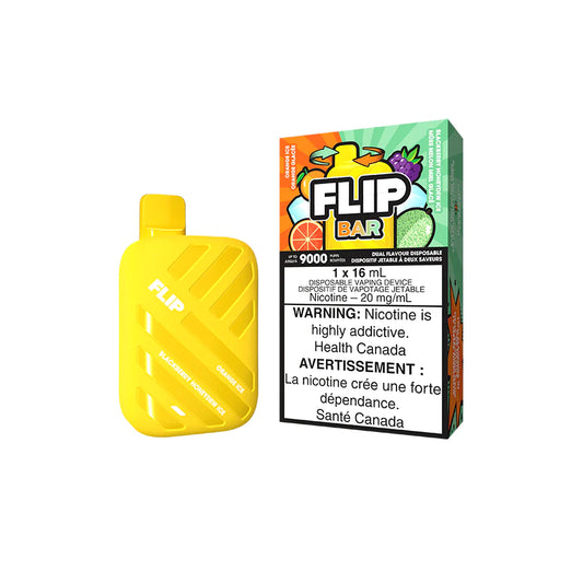 Flip Bar 9000 Disposable - Orange Ice + Blackberry Honeydew Ice 20MG (Vape tax included)