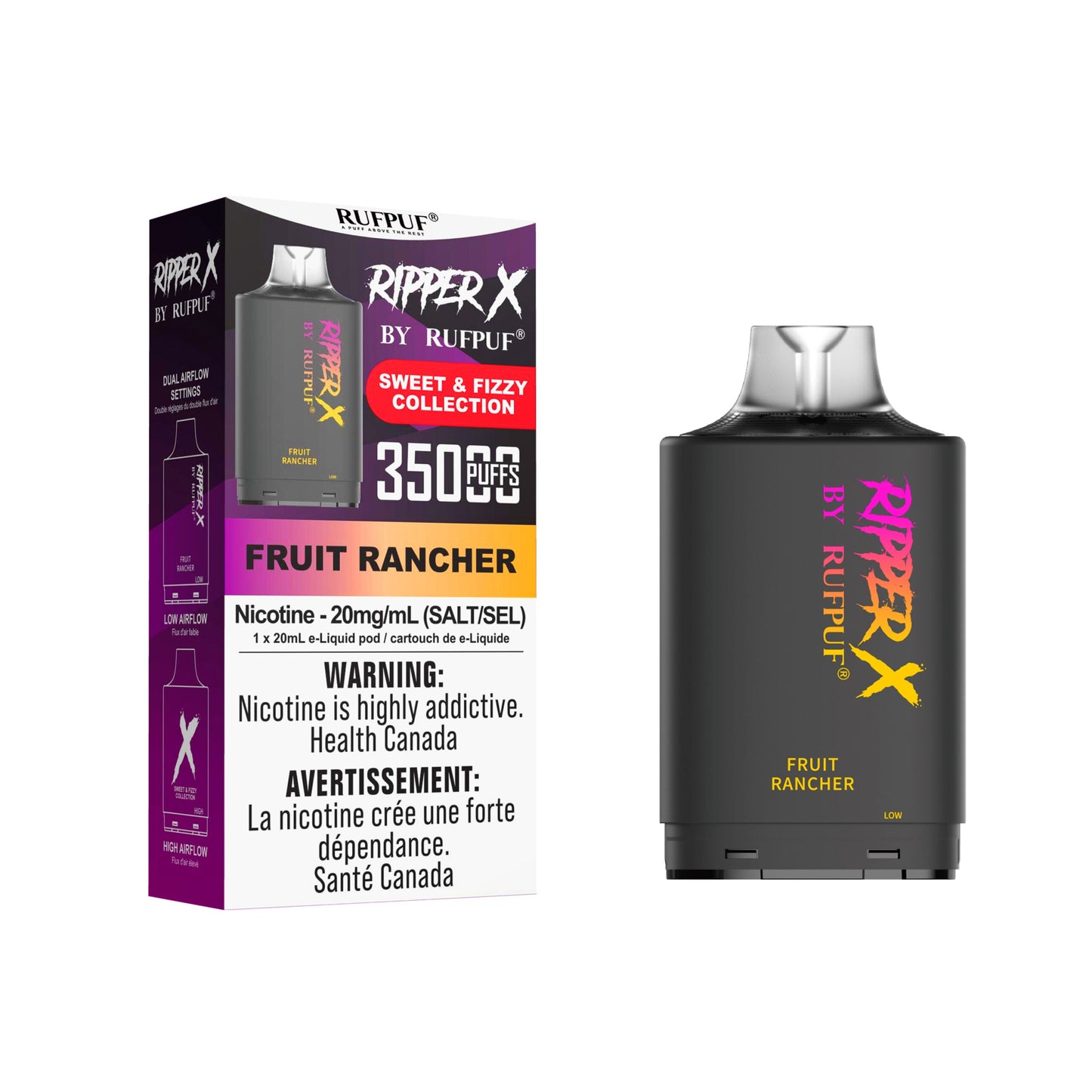 Rufpuf Ripper X Pod - Fruit Rancher 20mg (AB)
