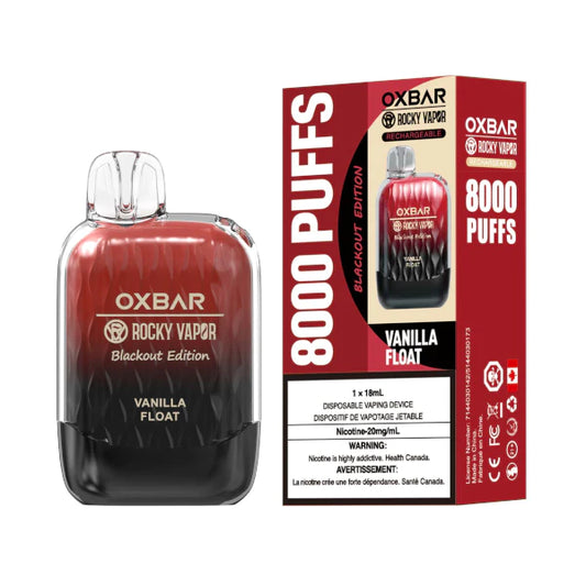 Oxbar 8000 puff Vanilla Classic (Vape tax included)