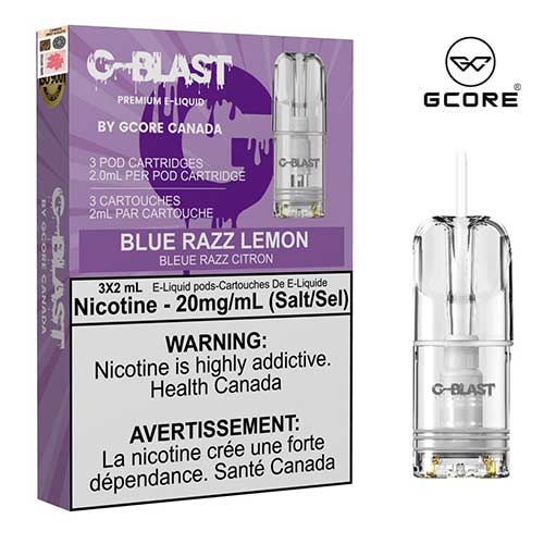 G-Blast Pods Blue Razz Lemon (20mg/mL) (Vape tax included)