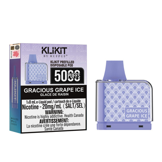 Rufpuf Klikit Pod 5000 Gracious Grape Ice (Vape tax included)