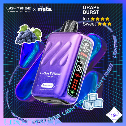 Lost Vape Lightrise 18000 - Grape Burst (Vape Tax Included)