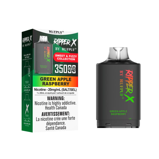 Rufpuf Ripper X Pod - Green Apple Raspberry 20mg (AB)
