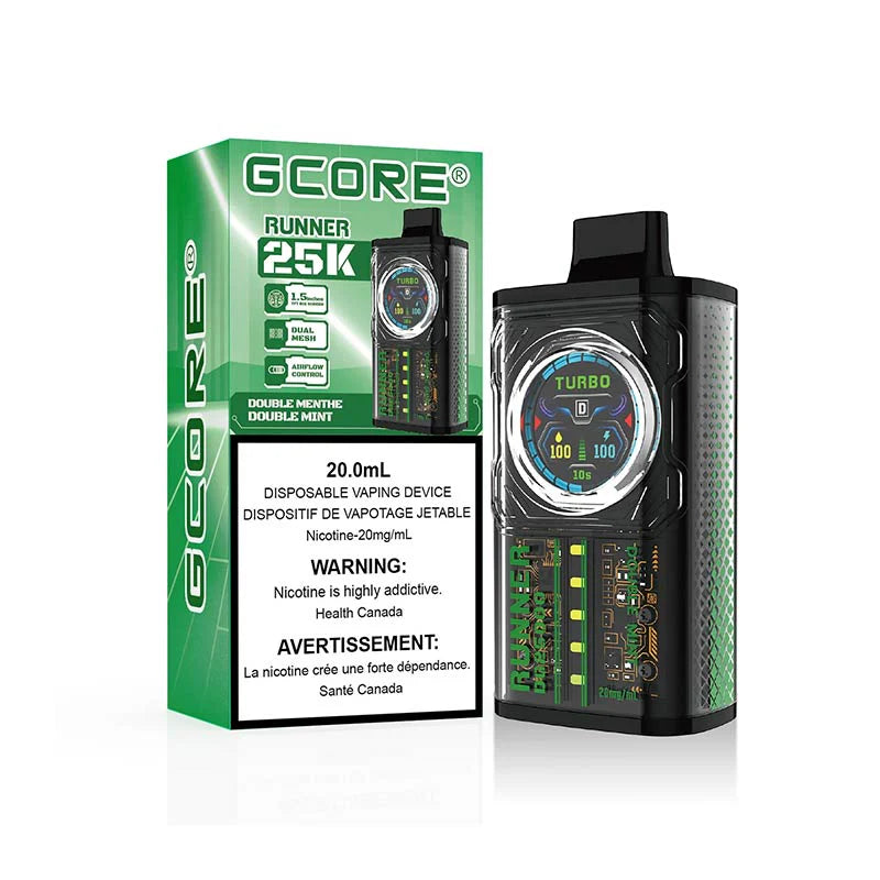 Gcore Runner 25000 - Double Mint 20mg (Vape tax included)