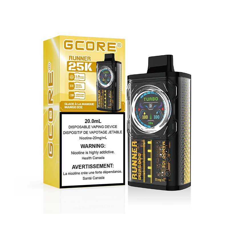 Gcore Runner 25000 - Mango Ice 20mg (Vape tax included)