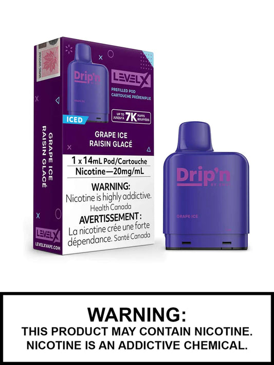 Drip’n Level X 7000 Pod - Grape Ice (Vape tax included)