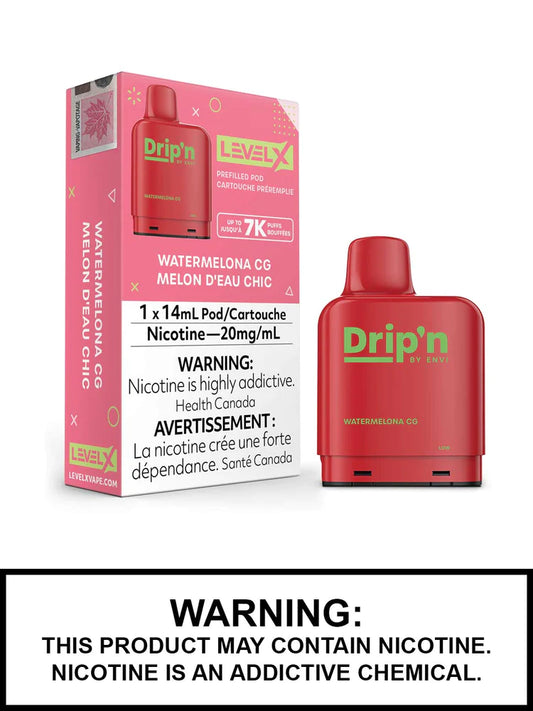 Drip’n Level X 7000 Pod - Watermelona CG (Vape tax included)