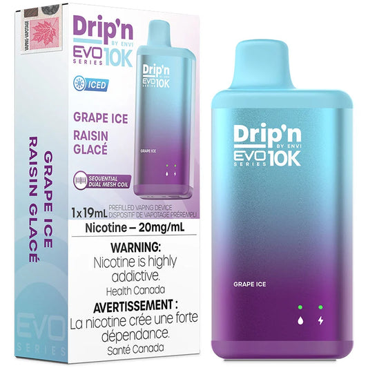 Drip’n EVO 10000 - Grape Ice (Vape tax included)